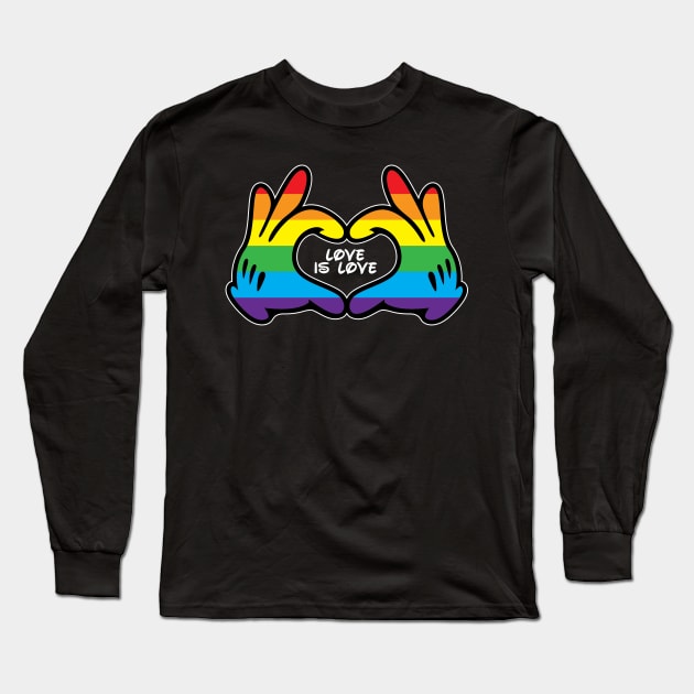 Love Is Love Long Sleeve T-Shirt by VirGigiBurns